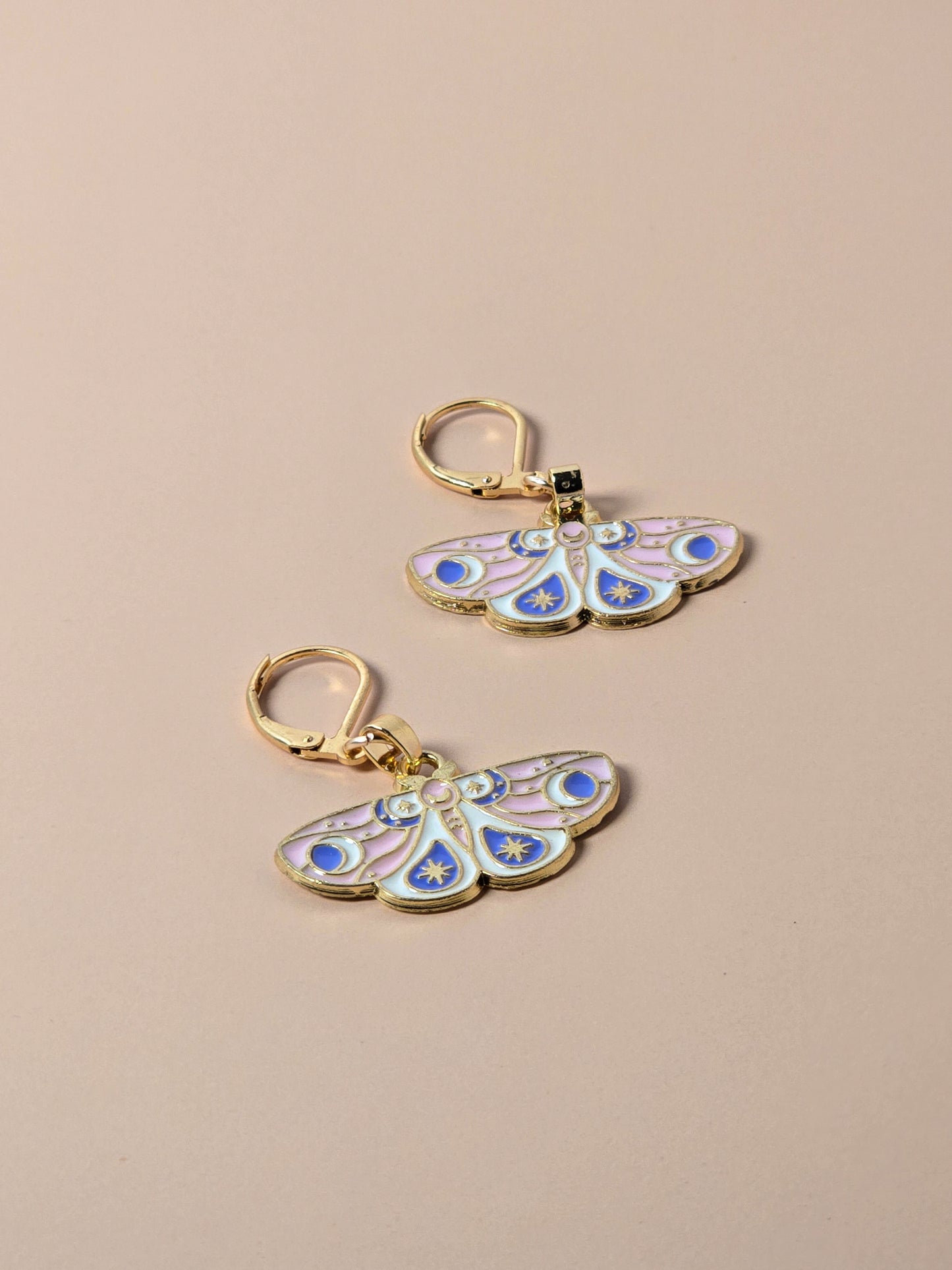 Celestial Moth Earrings