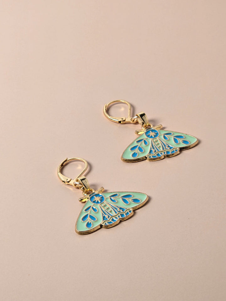 Celestial Moth Earrings