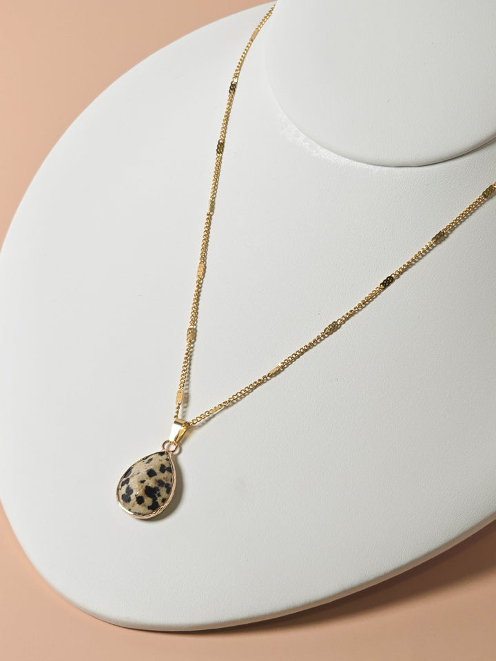 Dalmatian Jasper Pendant Necklace