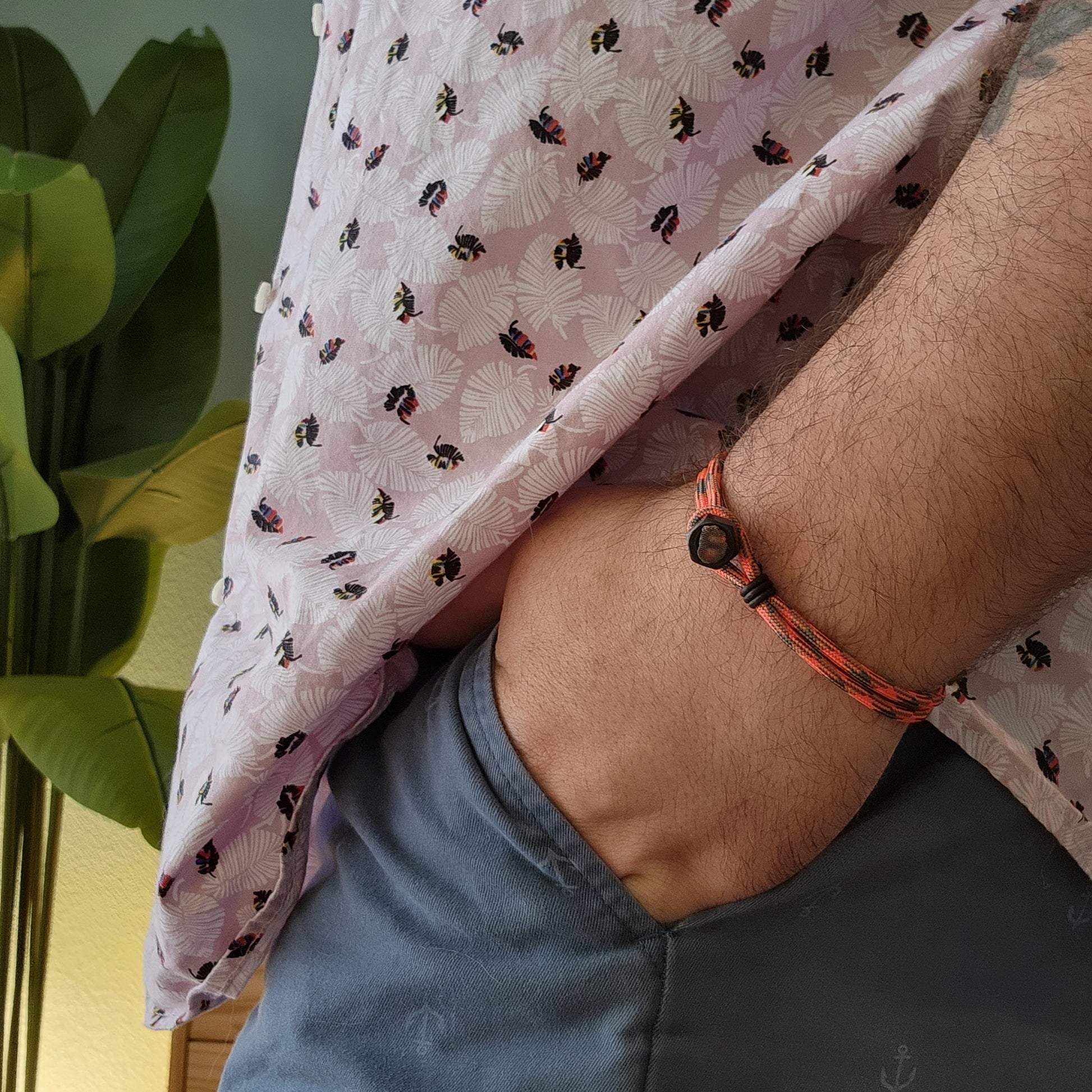 Orange Hunter Paracord Bracelet